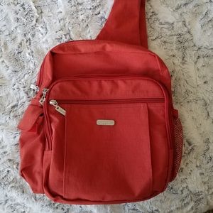 Baggallini burnt orange crossbody travel bag